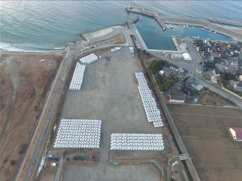 吉原離岸堤改良(No143)ブロック製作その1工事